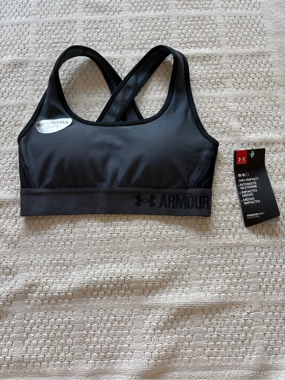 Under Armour Black Women's Crossback Sports Bra